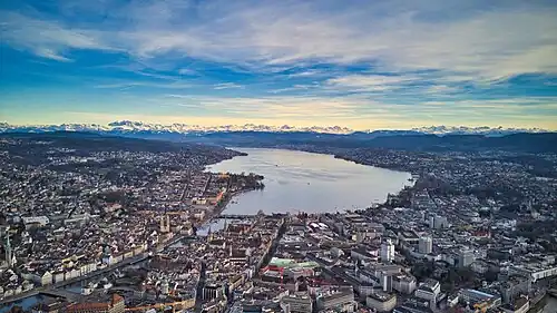 Zürichsee von oben