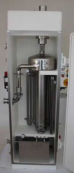 Röhrenzentrifuge Z61G, Rotorinhalt 6 Liter.