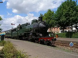 ZLSM-Dampf­lokomotive B 1289 im Bahnhof Simpelveld (2010)