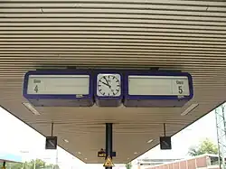 Fallblattanzeiger Gleis 4/5 (2021)