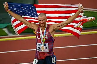 Zach Ziemek bei den Weltmeisterschaften 2022 in Eugene