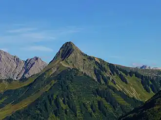 Zafernhorn von der Alpe Oberdamüls