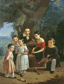 Kinder bei den Jermolows, 1839, Tretjakow-Galerie, Moskau
