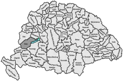 Lage des Komitats Zala