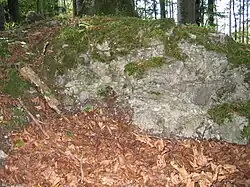 Andere Ansicht der Mauerreste