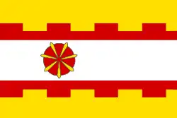 Flagge des Ortes Zederik