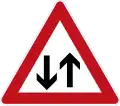 Symbol: Gegenverkehr