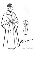 Modezeichnung: Modell Kampen, 1960er Jahre