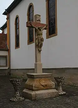 Barockes Sandsteinkruzifix