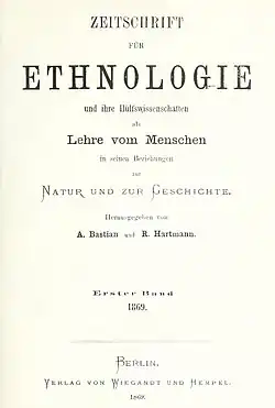 Titelseite des ersten Bandes (1869)