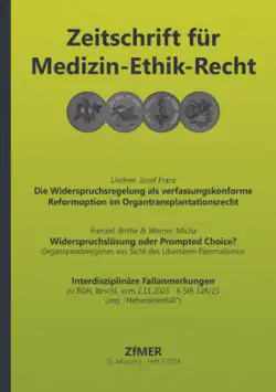 Zeitschrift für Medizin-Ethik-Recht
