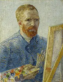 Vincent van Gogh: Selbstporträt vor Staffelei