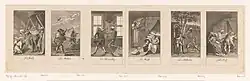 Radierungen aus der Reihe Totentanz von 1791