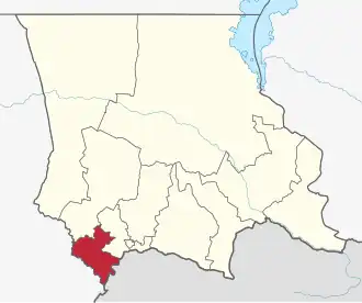 Lage im Oblys Schambyl