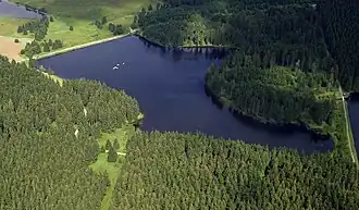 Ziegenberger Teich, Luftbild aus Südost