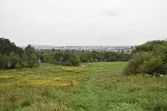 Blick vom Ziegenbrink auf die Innenstadt von Osnabrück