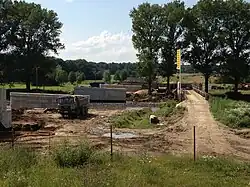 Neißebrücke im Bau 2012