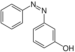 Strukturformel von (Z)-m-Hydroxyazobenzol
