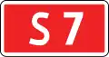 E-15d Nummernschild für Schnellstraßen