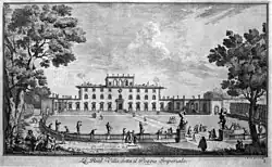 Ansicht der Eingangsseite 1744 nach Zocchi