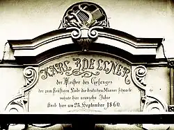 Erinnerungstafel an Zöllners Wohnhaus