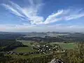 Blick vom Kleinen Zschirnstein auf Kleingießhübel