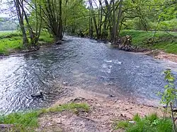 Zusammenfluss der Jossa in die Sinn