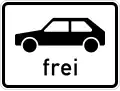 Personenkraftwagen frei (VZ1024-10)