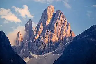 Der Zwölfer gesehen von Sexten, Mitterberg