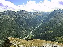 Zwischbergental vom Seehorn aus gesehen