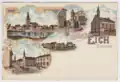 Typische Chromolithografie-Ansichtskarte (Eich (Rhh.), vor 1906)