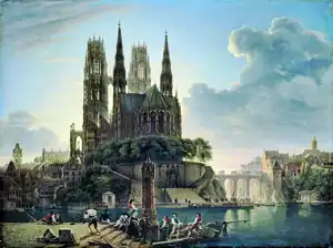 Gotischer Dom am Wasser (Karl Friedrich Schinkel)