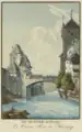 Brücke von Brugg im frühen 19. Jahrhundert