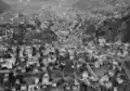 Historisches Luftbild Bellinzonas von Werner Friedli (1964)