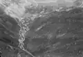 Passstrasse Tremola. Historisches Luftbild von Werner Friedli (Fotograf) (1964)