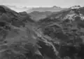 Splügenpass. Historisches Luftbild von Werner Friedli (1954)