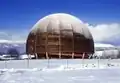 Globe of Science and Innovation im Winter