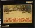 They are giving all – Will you send them wheat?