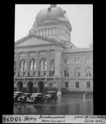 Bundesplatz Mittelkuppel, fotografiert von Leo Wehrli, 1936