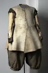 Kragenloser, kurzschößiger Koller Gustavs II. Adolf, 1627