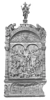 Epitaph für Andreas Hirde (um 1518) – Fotos von 1866 und 2008