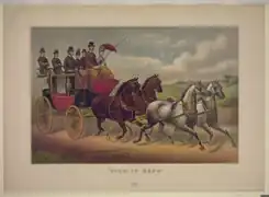 „Four-in-hand“, Lithographie, John Cameron, 1887