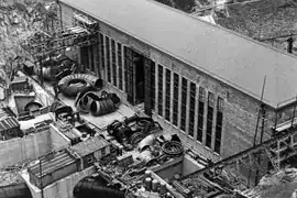 Bau des Maschinenhauses