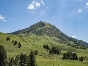 Steile Westflanke von Wasserfallenegg