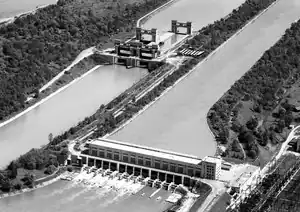 Maschinenhaus und Schleuse 1956