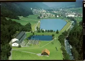 Fätschbachwerk im gemeinsamen Gebäude mit der Zentrale Linthal der Kraftwerke Linth-Limmern