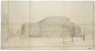 Nicht realisierter Umbauentwurf, Eliel Saarinen, 1915