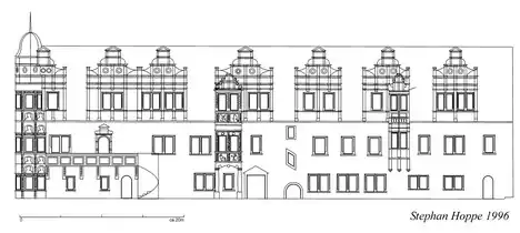 Ursprüngliche Fassade des Langhauses
