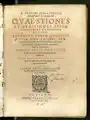 Quaestiones et decisiones aureae, singulares et penitus divinae, 1607