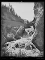 Laubeggfälle unterhalb der Ruine Laubegg zwischen Zweisimmen und Boltigen (ca. 1910)